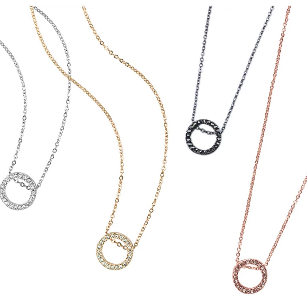 Park Lane Roo Necklace in Hematite and Rose Gold